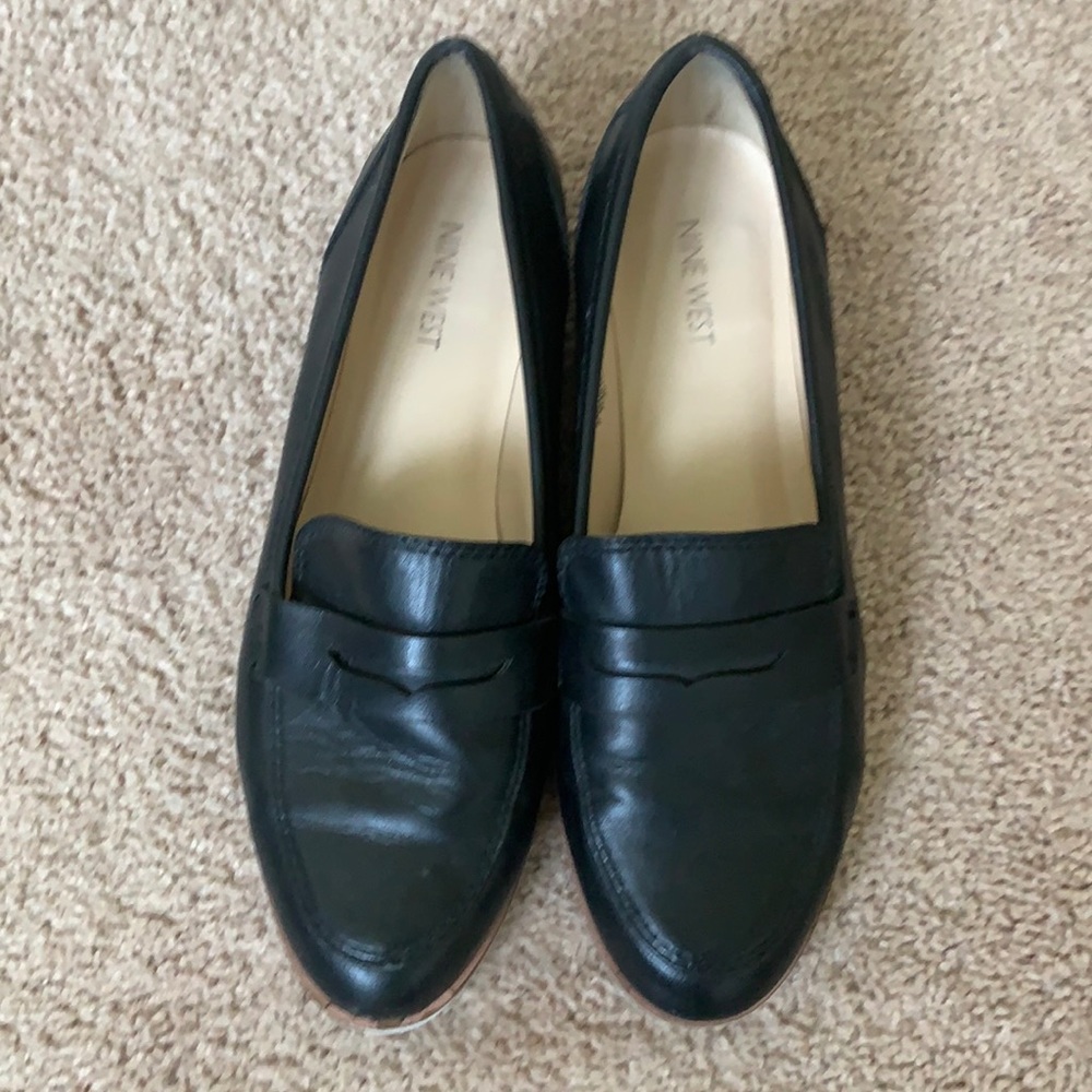 Black loafers